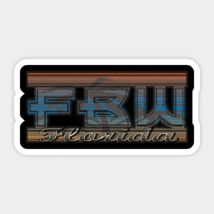 NEW Florida Themed FBW Deisgn Sticker